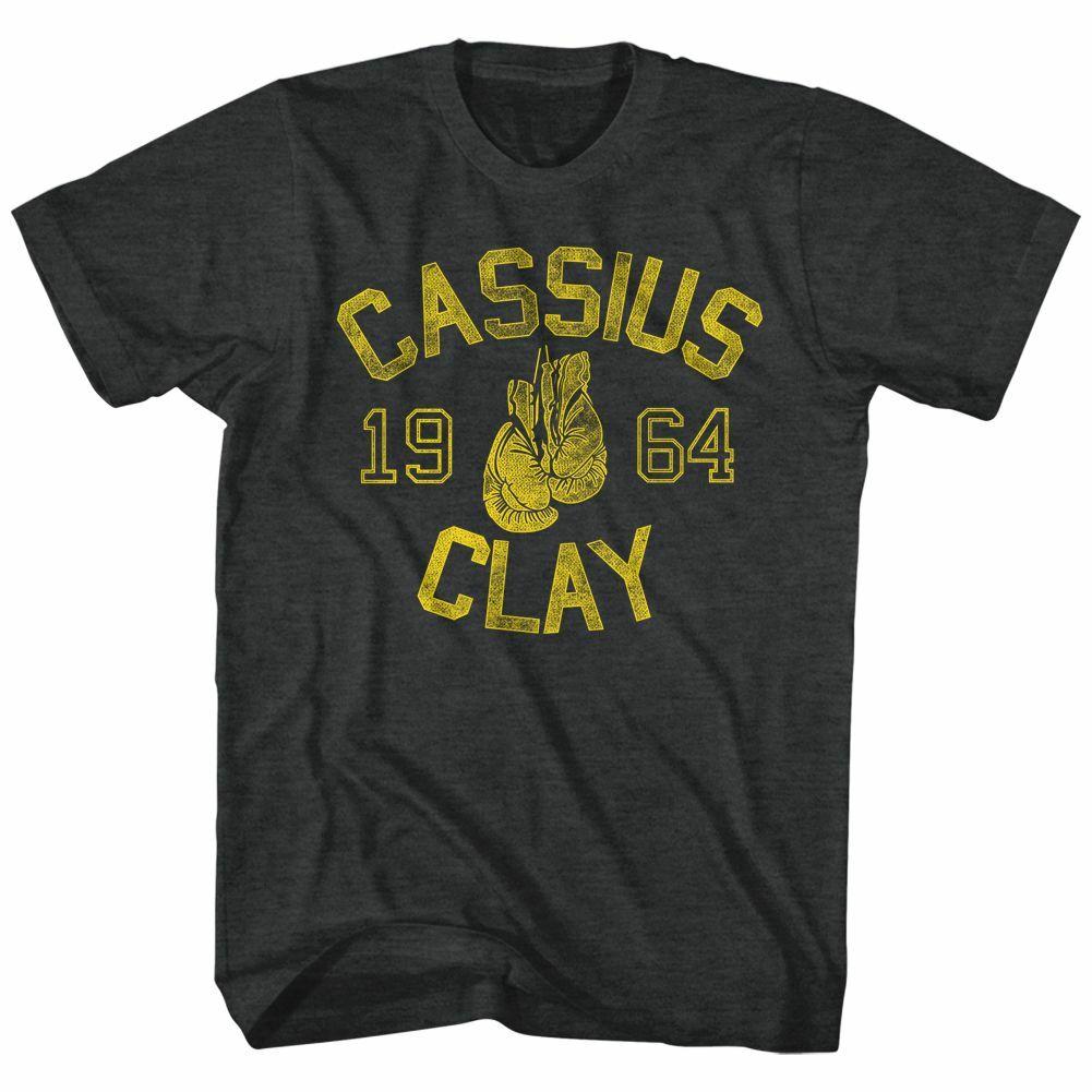 Muhammad Ali Cassius Clay Black Heather Adult T-Shirt Mens Womens Tees Top 3XL