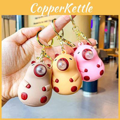 Cute Capybara Dudu Bubble Keychain Durable Silicone Gift For Women And Kids In Various Colors