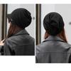 Bonnets tricotés pour femmes, couleur unie, chauds, pour l'extérieur, automne, épais, coupe-vent