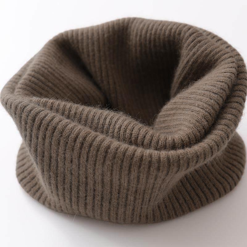 Autumn and Winter Scarf Unisex Warm Thickened Soft Neck Cover Versatile Fake Collar Windproof Knitted Pullover Scarf