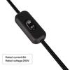 2pcs Inline Cord Button Switch In Line Cord Appliance Switch 6A 250V Lamp Cord Rocker Switch for Lamp On Off Switch