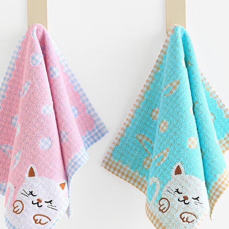 Kids Pure Cotton Absorbent Face Towel 2-Pack