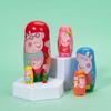 Niedliches Peppa Pig Matrjoschka-Puppenset mit 6 handbemalten Schichten