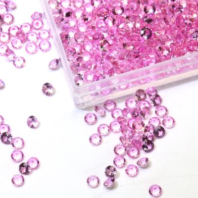 2 Karat Diamanten in der Farbe „Fancy Pink“, Reinheitsgrad VVS1, 3 x 3 mm, Rundschliff, Premium-Edelstein, 20 Stück