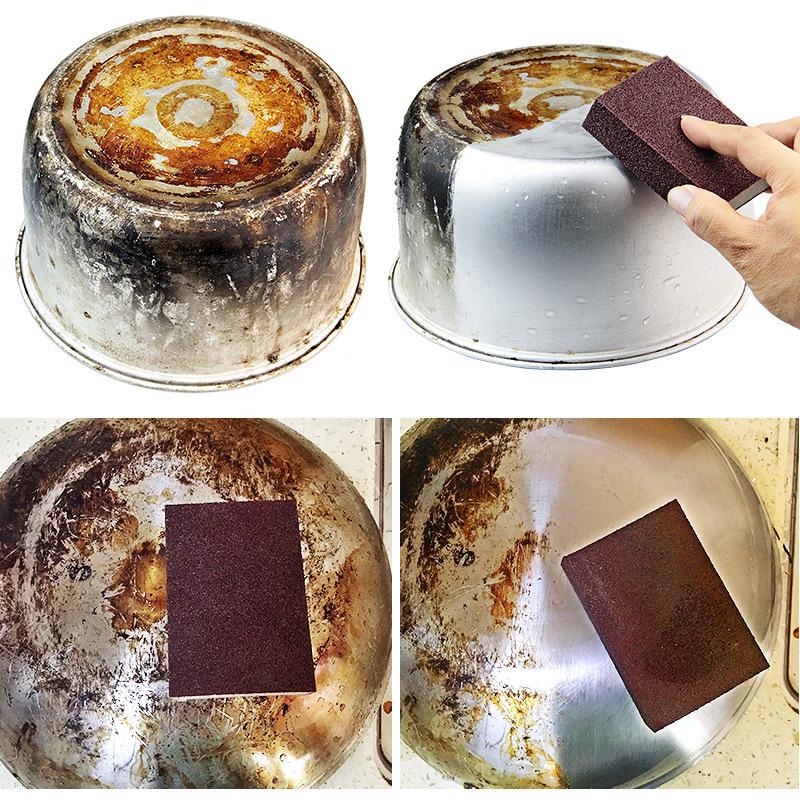 Rust Removal & Decontamination Brush: Magic Nano Emery Cleaning Sponge
