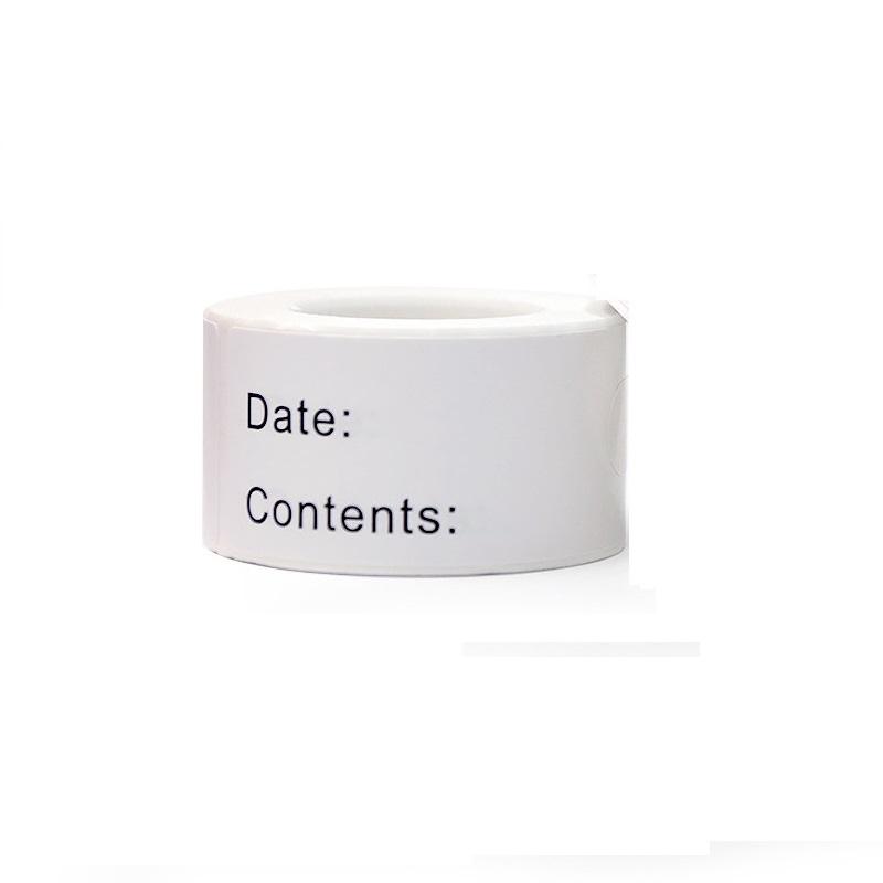 

Self-Adhesive Removable Food Storage Label Waterproof Date Content Label Kitchen Refrigerator Reminder Food Storage Labels NONE