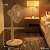 Fan 30cm Living Room Fan with Remote Control 3 Levels of Air Flow Adjustment with Timer Function Ventilation White [Yamazen] AMR-KC30(W)