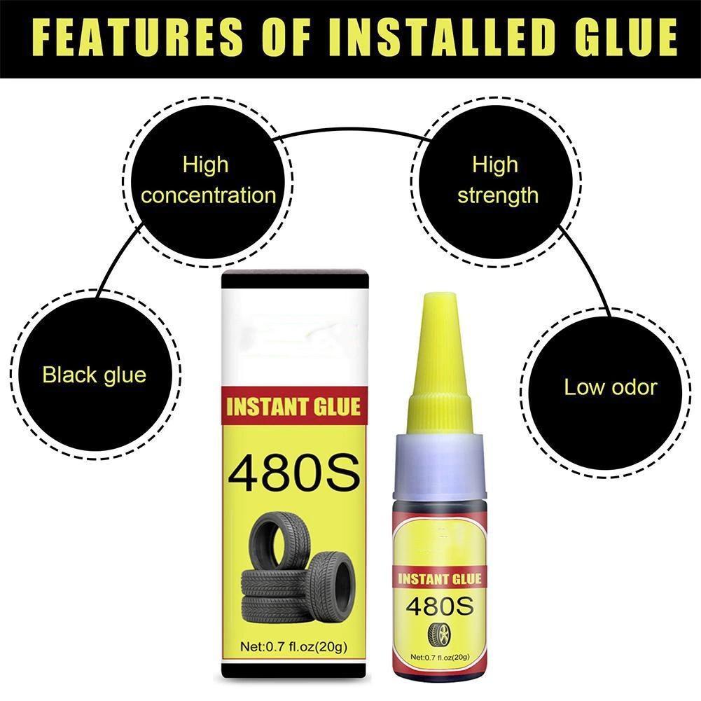 Tire Repair Glue, Tyre Puncture Sealant Glue Bike Car Tire Repair Patch,Tire Repair Glue Sealer Fast Curing Repair Tool