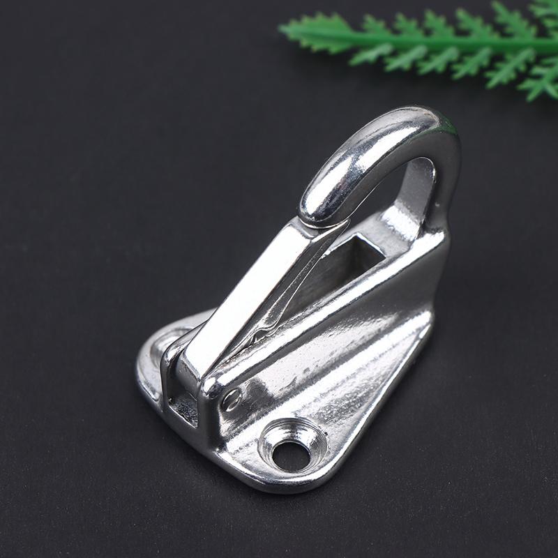2Pcs 316 Stainless Steel Marine Spring Snap Fending Hook Marine Boat Spring Snap Attach Rope Fender Boat Hardware