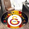 Galatasaray Logo, Fußballclub Wappen Stuhlmatte Runder Teppich Büroteppich, Rutschfest, Geeignet für Wohnzimmer, Schlafzimmer Dekoration.1205032a