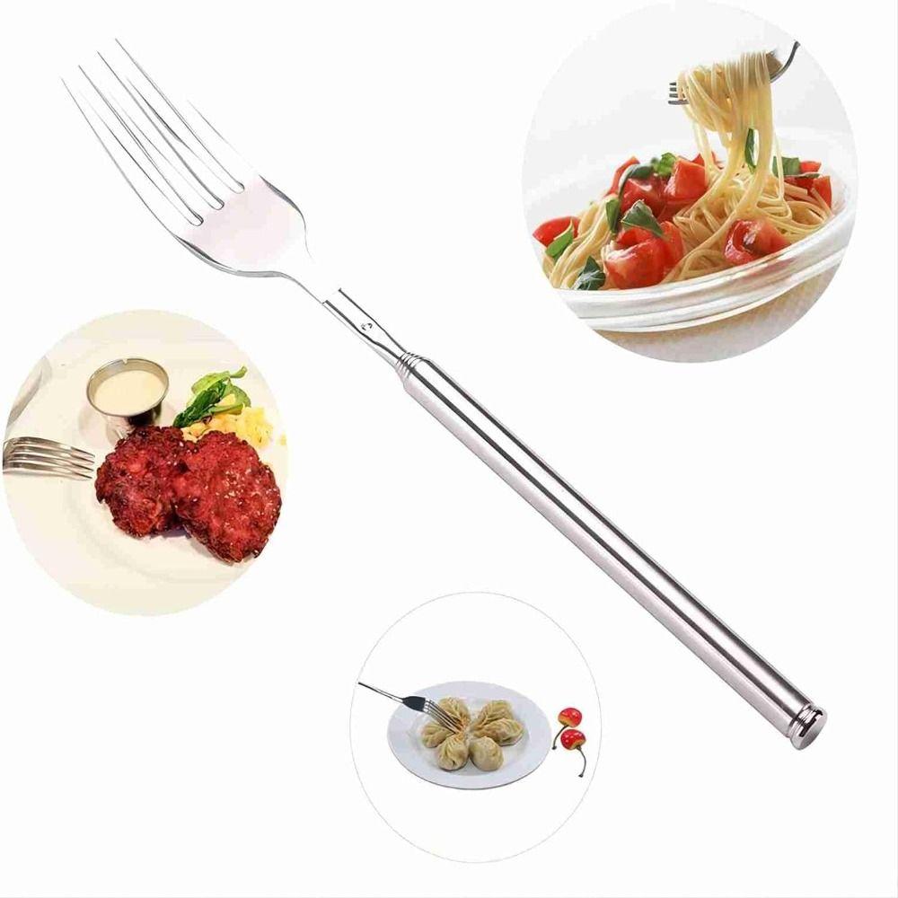 Extendable Extendable Long Handle Fork Stainless Steel Telescopic Fork