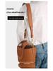 Versatile Black Cowhide Bag Strap: Wide, Solid Color Shoulder Strap Accessory