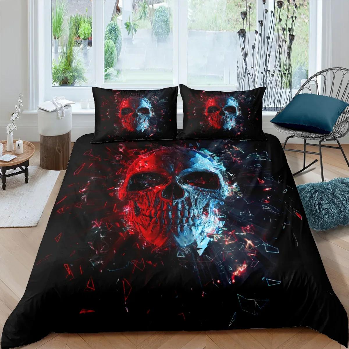 

Gold Rose Skul High-End Premium Retro Warm Comforter Cover Beding Quen Sized Dimensions Halowen Bedrom Decorative Quilt /Soft Duvet Cover Pilow Cases 100*200cm Single
