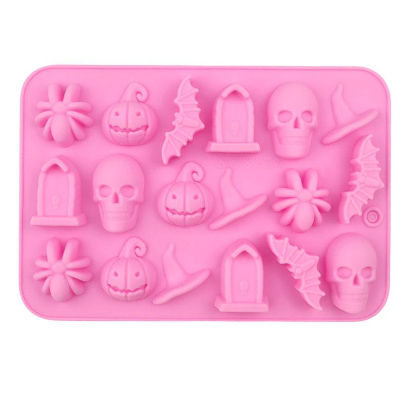 

Силиконовая форма для шоколадного печенья на тему Хэллоуина в виде паука-черепа для вечеринки, для выпечки, сделай сам
