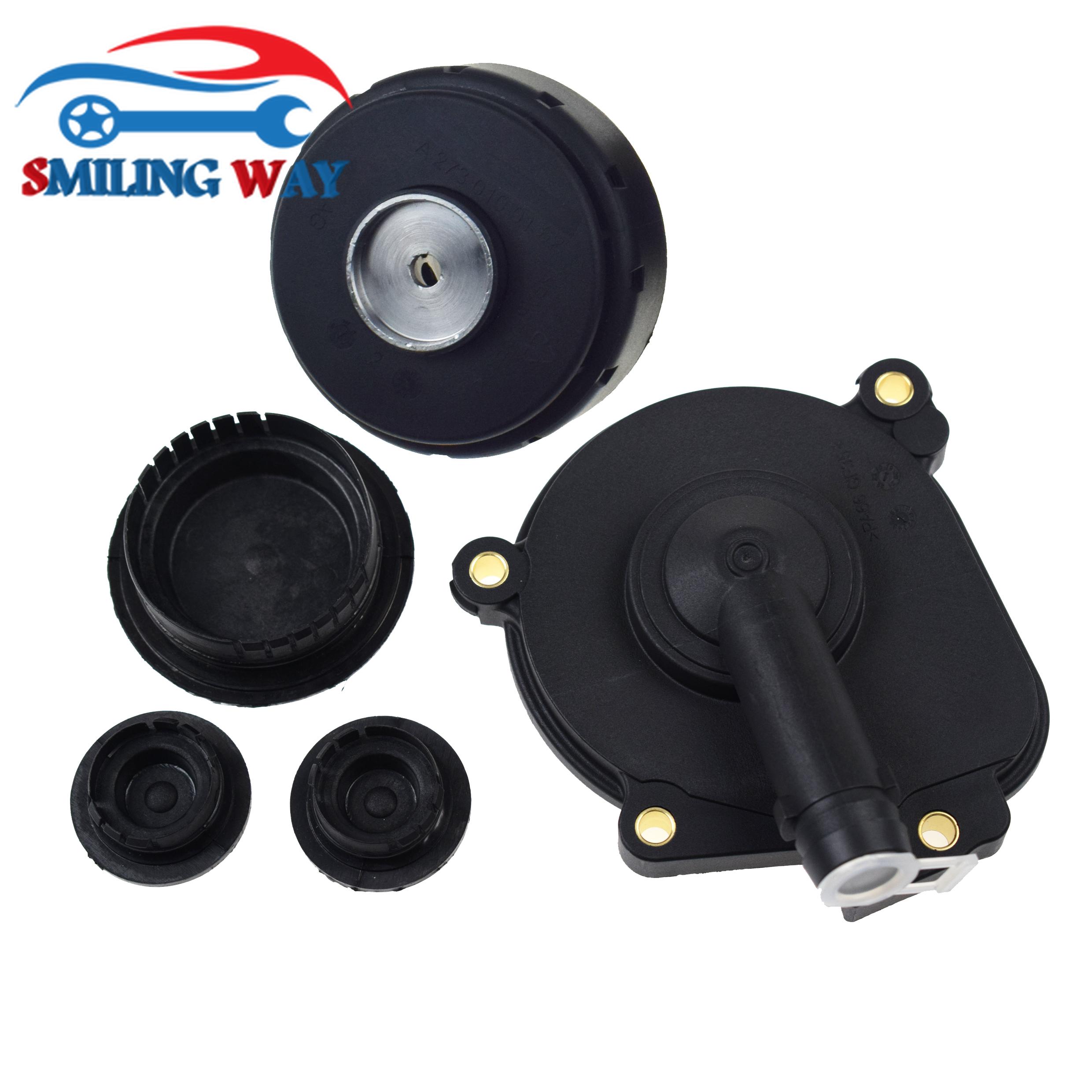 Engine Breather Oil Separator Cover & Oil Drip Pan & Camshaft Expansion Plugs Seals For Mercedes-Benz W203 W205 W211 W212 W221