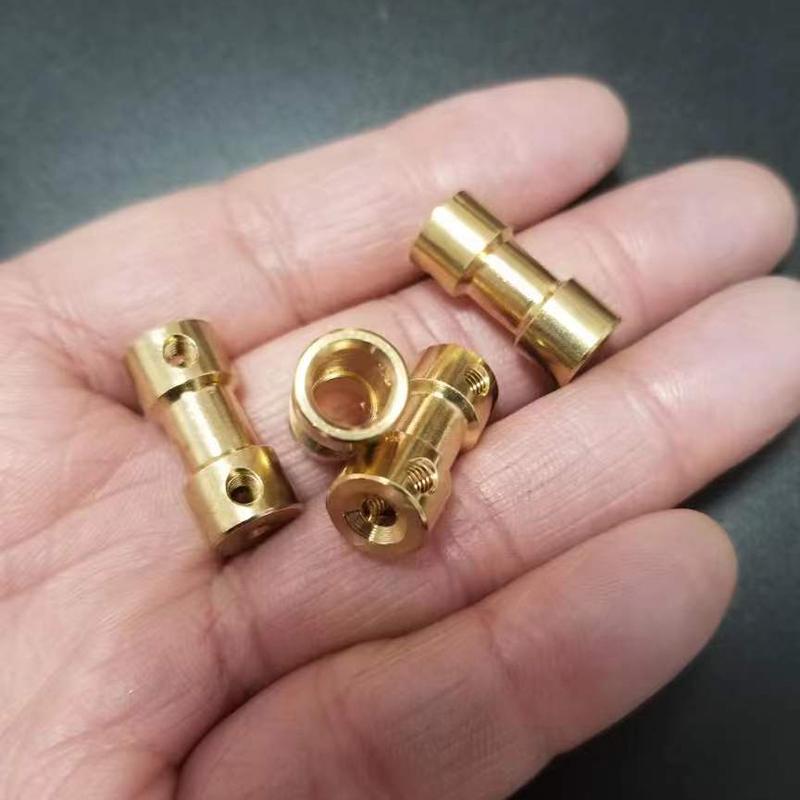 Brass Coupling: Diameter Reduction Adapter for 2/2.3/3/3.17/4/5/6mm Transmission Shafts