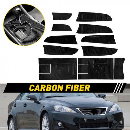Carbon Fiber Gear Shift Panel Box Cover Fit LEXUS IS250 IS300 IS350 2006-2012 US