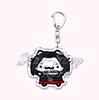 Kawaii Little Cat with Flower Keychains Strawberry Kitten Keyring for Accessories Bag Key Chain Ring Jewelry Fans Friends Gifts