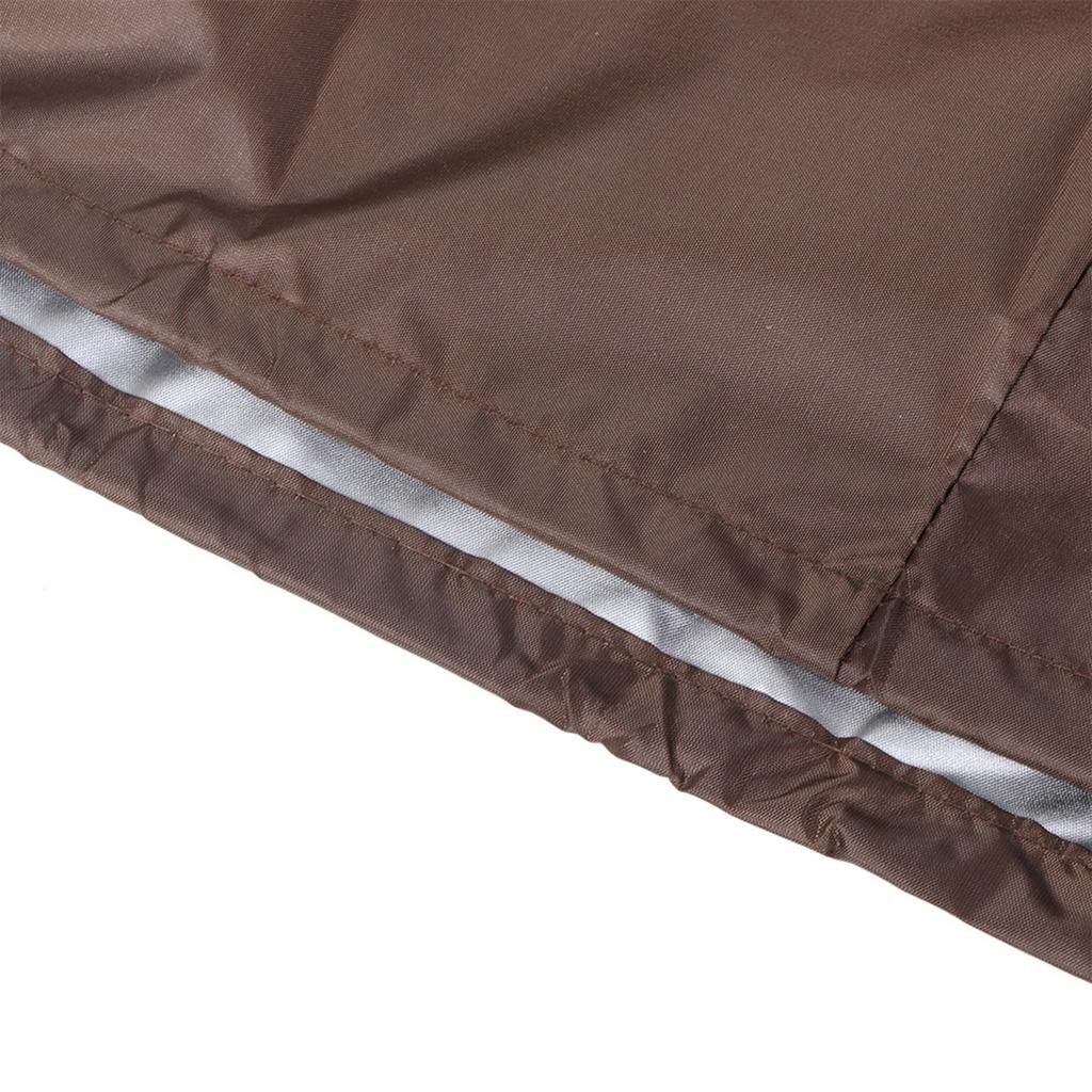 Waterproof Sturdy Covers Outdoor Deck Box Protective Cover Storage Benches Cover(Coffee)
