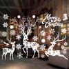 Cartoon Christmas Window Glass Stickers 2025 Christmas Decoration for Home Living Room Wall Decor 2025 Happy New Year Stickers