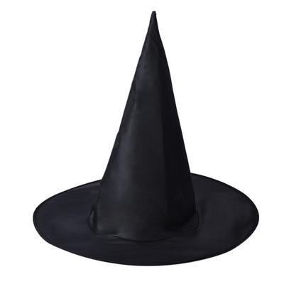 1Pcs Adult Womens Black Witch Hat For Halloween Costume Accessory