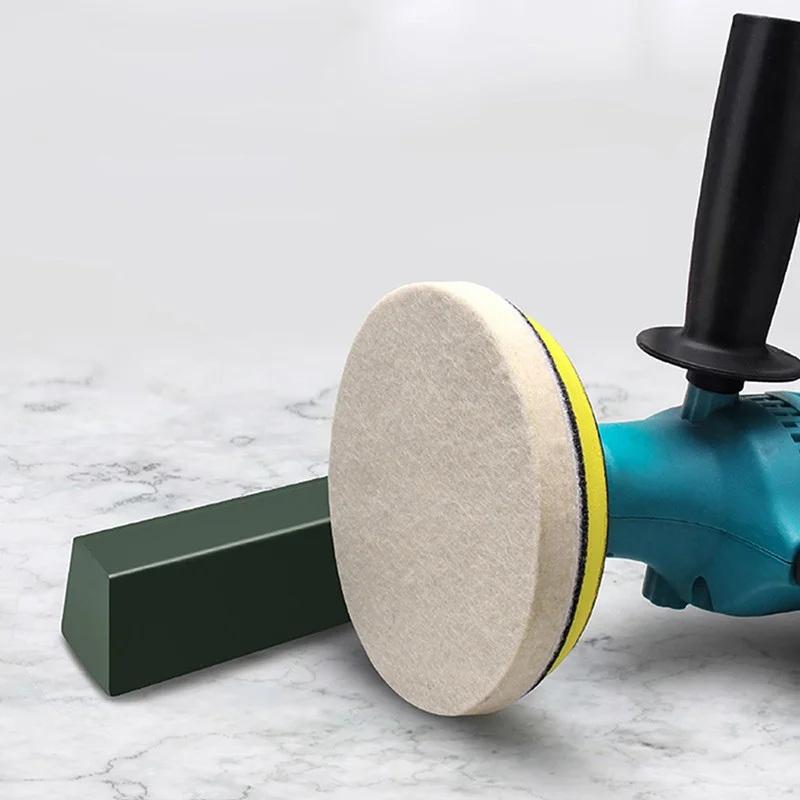 Polishing Pads Wool Felt Abrasive Wheel 50/75/125/ 150/180Mm Soft Felt Discs For Glass Stainless Steel Polish Repair Scratche