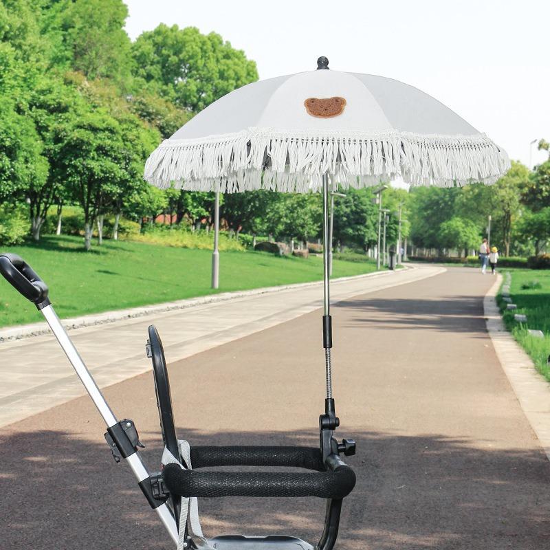 Stroller baby vinyl parasol children's umbrella sun protection UV protection outdoor stroller umbrella can be customized Iogo