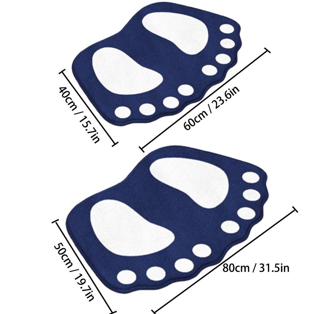 Cartoon Bathroom Mats Shower Room Non-slip Dirt-resistant Water-absorbent Foot Mats Thickened Imitation Cashmere Entrance Mats