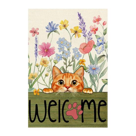 Spring Summer Floral Garden Flag 12x18 Inch Vertical Double Sided Colorful