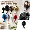 Strong Suction Cup Hooks for Bathroom Shower Kitchen, No Drill Vacuum Wall Hooks, Removable and No