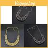 Retro Metal Pendant Necklace With Gold Plating For Artsy Jewelry Lovers