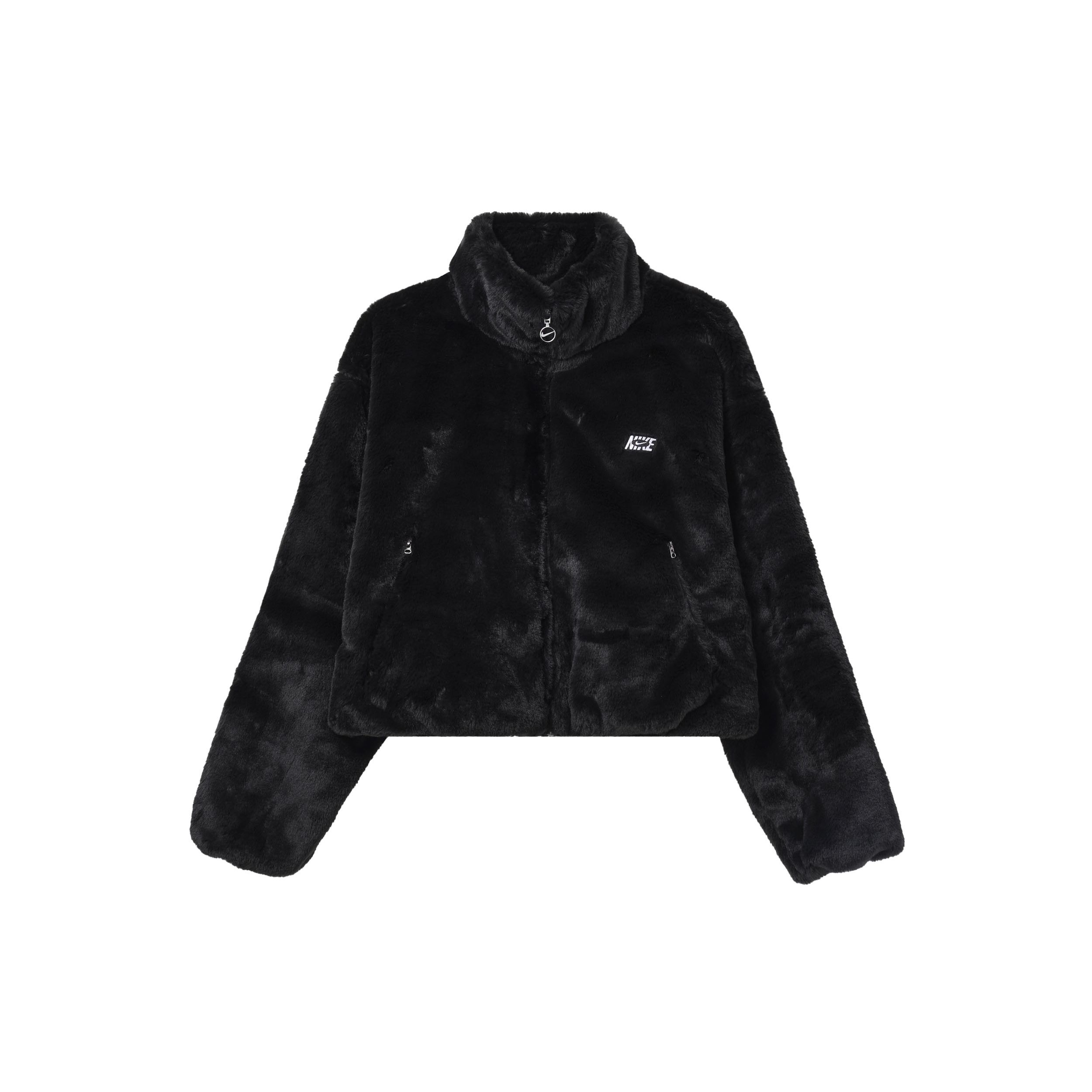 

Женская куртка на молнии с воротником-стойкой и большим логотипом Nike, черная DV5140-010 M