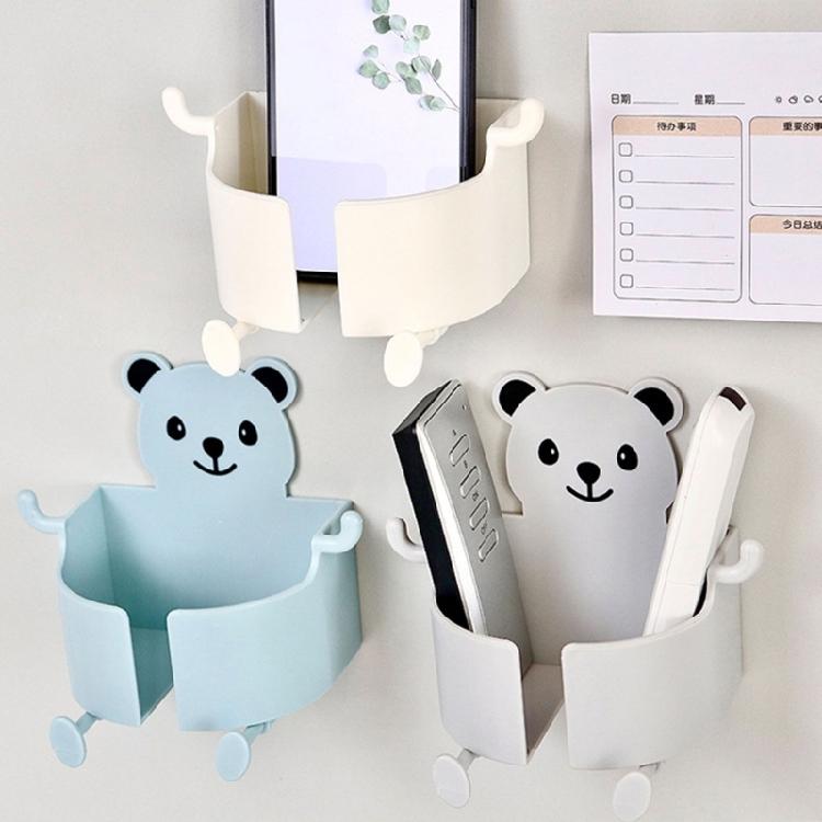 Remote Control Organizer Wall Mounted Phone Holder Storage Stand for Small Item
