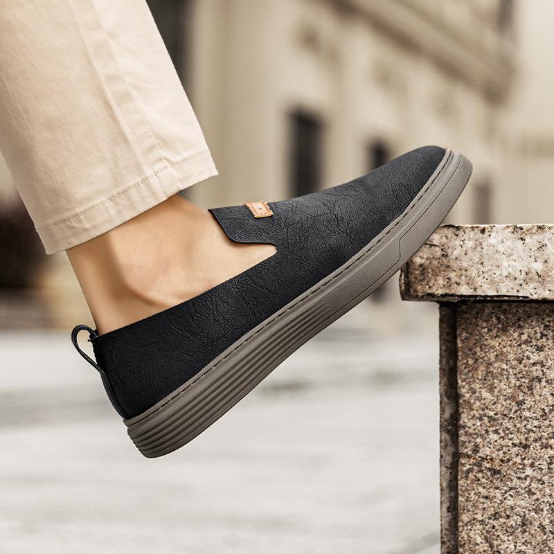 Scarpe Doudou Casual alla Moda da Uomo Suola Morbida Piatte Scarpe di Design 2026 Nuove Scarpe da Lavoro Antiscivolo per Esterno Mocassini