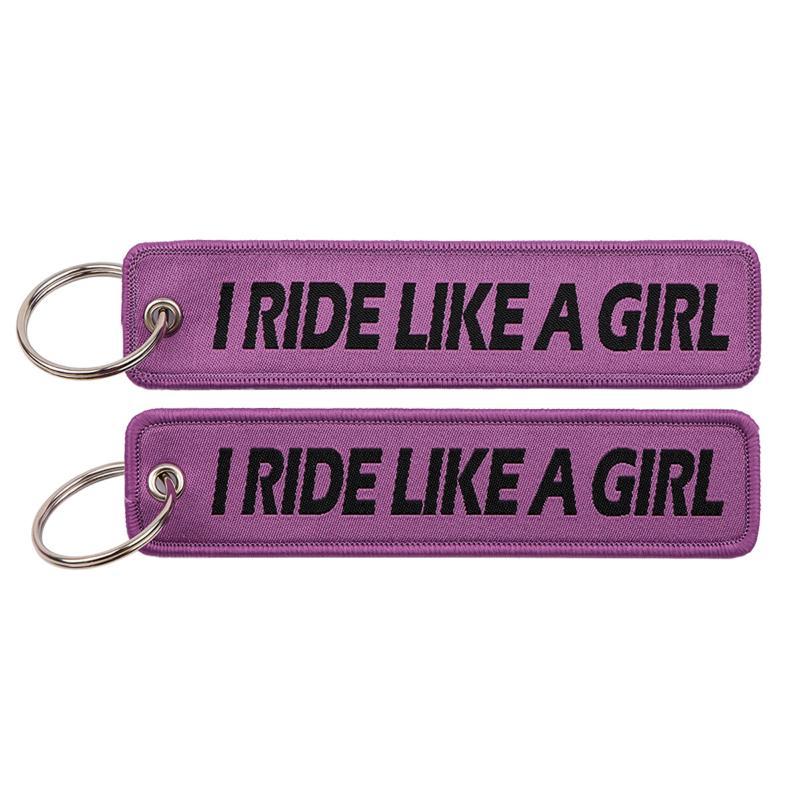 Spanish Embroidery Key Fobs Quotes Key Tags Keychain For Motorcycle Cars Key Holder Chaveiro Friends Gift