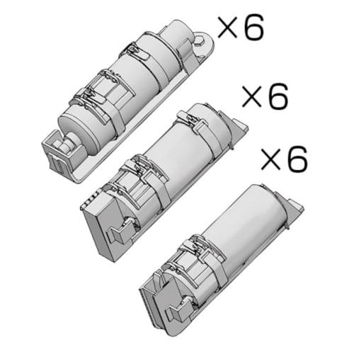 MJ Miniatures 1/35 Scale WWII German Fire Extinguisher Set with Decals, Resin Kit, MJEZ35029
