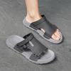 High-End Men's Sandals New Summer Outdoor Wear-Resistant Anti-Slip Soft Bot Two-Purpose Slip-On Oes Breathable PVC