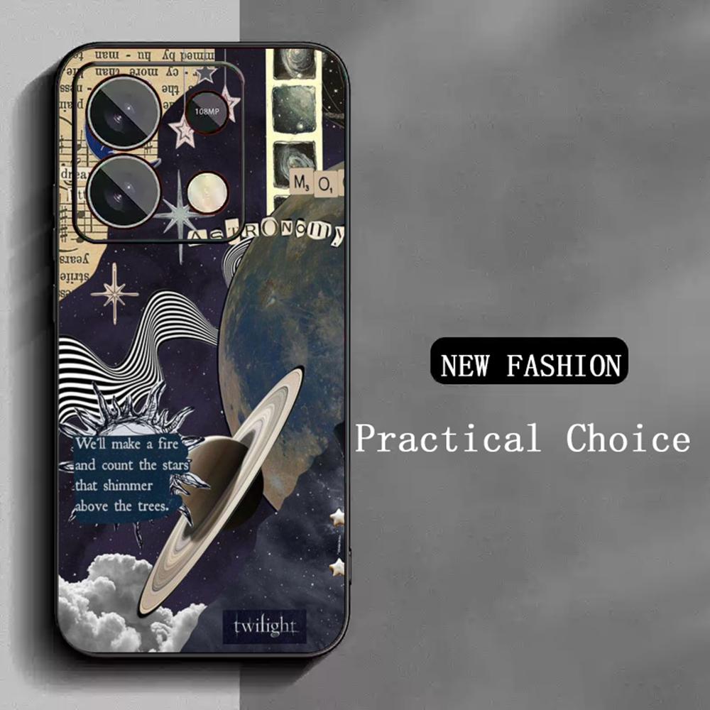 Fashion stars hot selling pattern Phone Case For Redmi Note 14 13 12 11 Pro Plus S 5G 14C A3 Soft Black Phone Cover