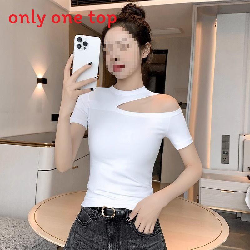 Oversize T Shirt For Women With Embroidery And Round Neck For Spring 2025