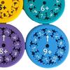9/18Pcs Math Fidget Spinner Addition Subtraction Division Multiplication Learning Educational Spinner Toy Students Teaching Aid Math Manipulatives