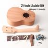 21-Inch DIY Ukulele Kit - Handmade, Paintable Small Guitar for Parent-Child Activity