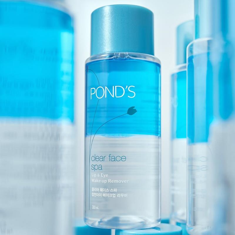 [POND'S] Clear Face Spa Lip & Eye Make-up Remover 300ml