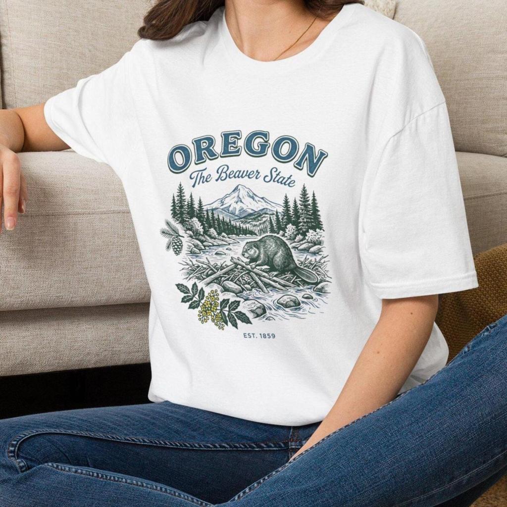 Oregon State T-Shirt Oregon Tee Travel Tourist Cruise Gift for Boy Girl Mom Dad Grand Family Friend Sister Brother Crew Team Party