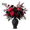 Creative Gift for Art Lovers 3D Printed Black Bird Vase, Gothic Flower Decorative Holder Compact Table Vase Dried Flowers, Retro Fantasy Ornament