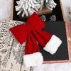 Large 3D Red Velvet Bow: Christmas Ornament & Wedding Celebration Decor
