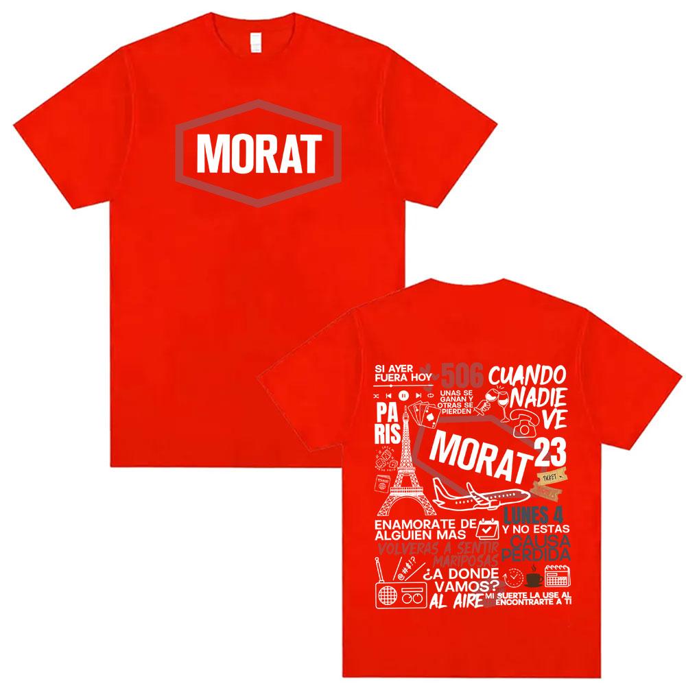 

Rock Band Morat Album Graphics T Shirts Unisex Women Fashion Retro Summer Hip Hop Tshirt High Quality Oversized T Shirt Streetwear S