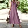 Women's Sleeveless V-Neck Long Maxi Dress