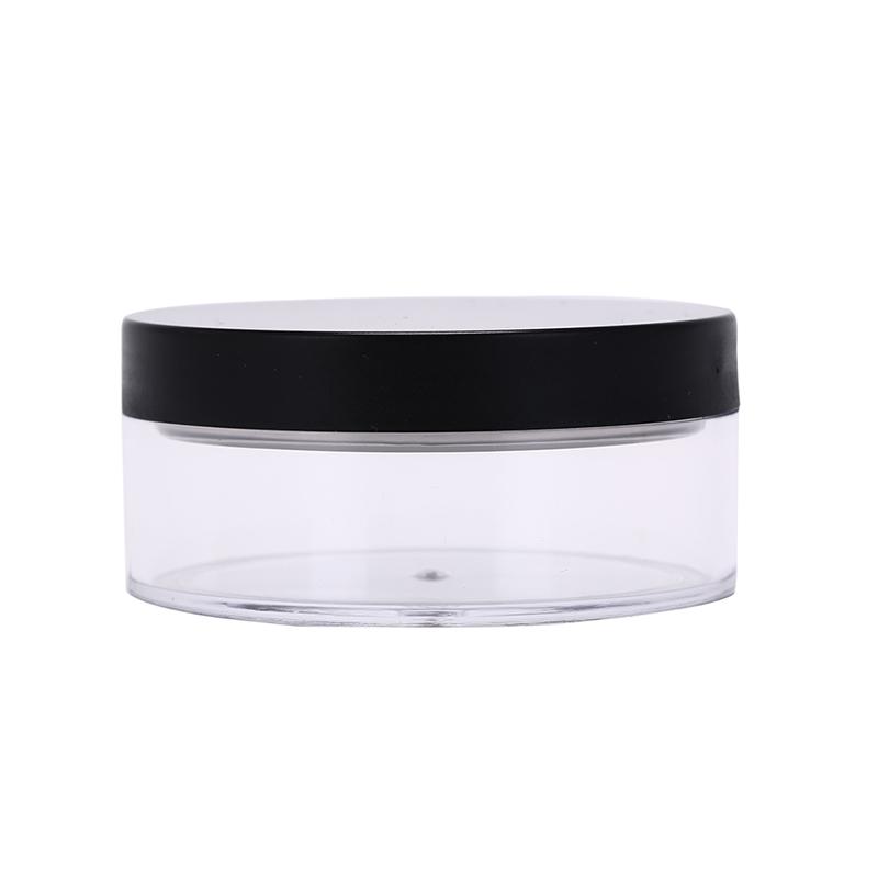 1 Pcs 50G Plastic Empty Loose Powder Pot With Sieve Cosmetic Makeup Jar Container