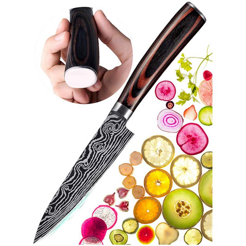 Kitchen Knife 8 Inch Slicing Knife High Carbon Stainless Steel Sharp Slicing Knife with Knife Cover