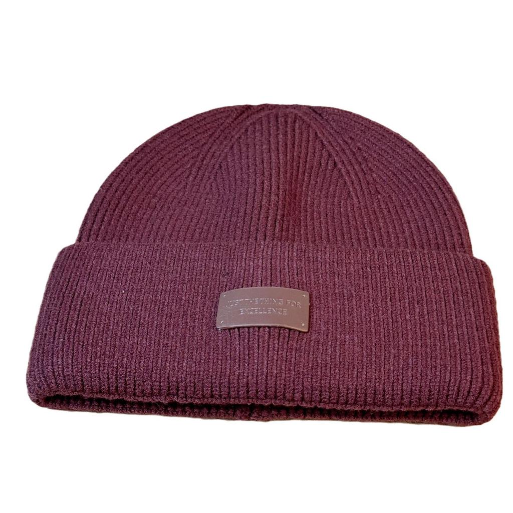 New Korean Style Thickened Cold Proof Woolen Hat for Men and Women Cycling Warm Knitted Hat Simple Pullover Hat